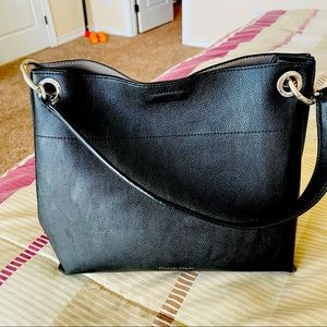 Calvin Klein Black Leather Tote Purse